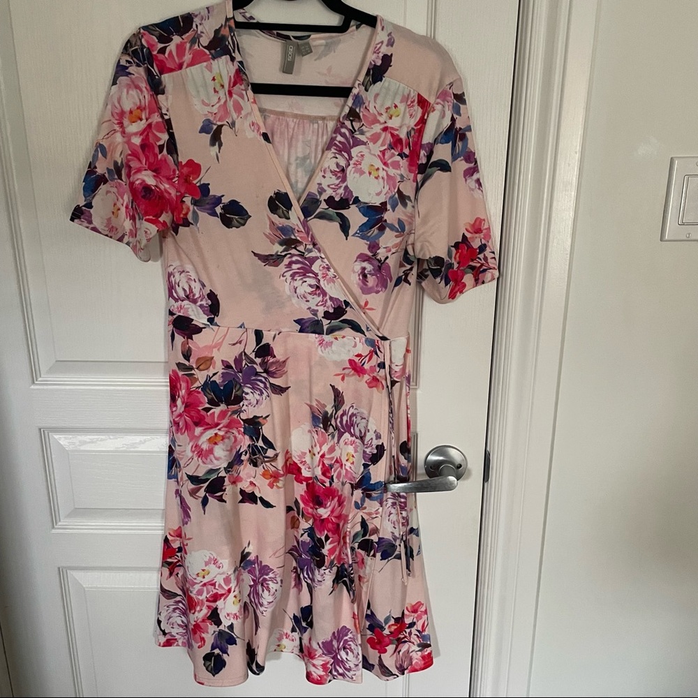 Maternity summer wrap dress